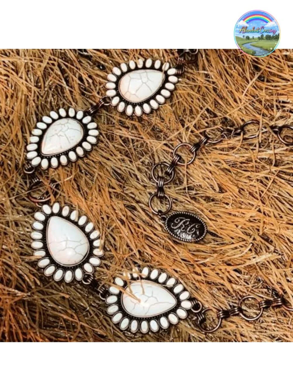 Adjustable Turquoise Western Concho Chain Belt Women Boho Metal Waist Chain